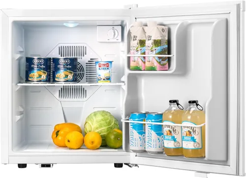 Vista 8 de Mini refrigerador y hielera – Mini refrigerador de 26 litros para dormitorio, refrigerador pequeño de 38 a 72 ℉ para oficina, hogar, apartamento