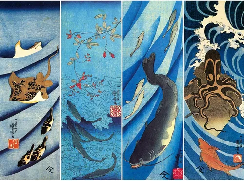 Vista 11 de Rompecabezas de madera para adultos de 1000 piezas en adelante, dragón japonés, tigre Ukiyo-e, Kuniyoshi, Kakegawa, samurái japonés, pintura