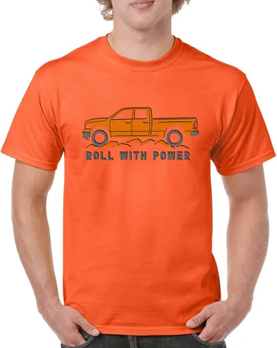 Vista 11 de Tee Hunt Camisetas gráficas y camisetas sin mangas para hombre Roll with Power Pickup Truck