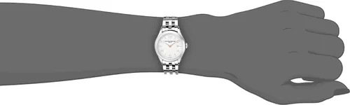 Vista 2 de Baume & Mercier BMMOA10175 Clifton Reloj de cuarzo plateado con pantalla analógica para mujer, plateado, Movimiento de cuarzo