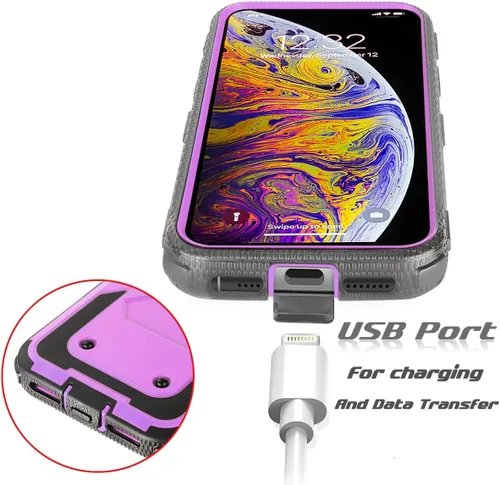 Vista 4 de Asuwish Funda de teléfono para Samsung Galaxy A51 4G, híbrida, resistente, a prueba de caídas, a prueba de caídas, protección de cuerpo completo