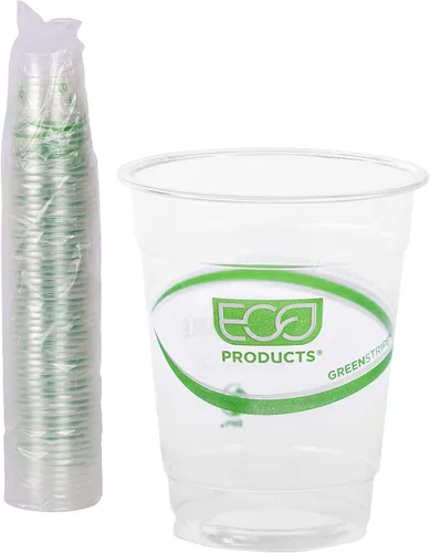 Vista 11 de Eco-Products, Inc GreenStripe - Vasos para bebidas frías, Transparente, 1000