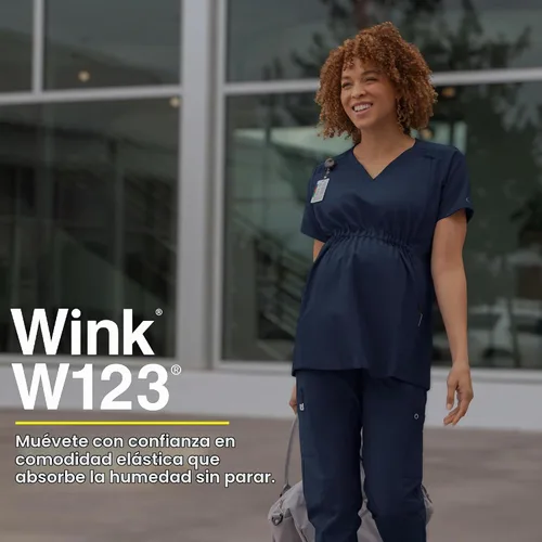 Vista 10 de Wink W123 - Camiseta de maternidad con cuello en V Negro