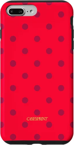 Vista 12 de Carcasa para iPhone 17 con diseño de lunares de sandía rojos