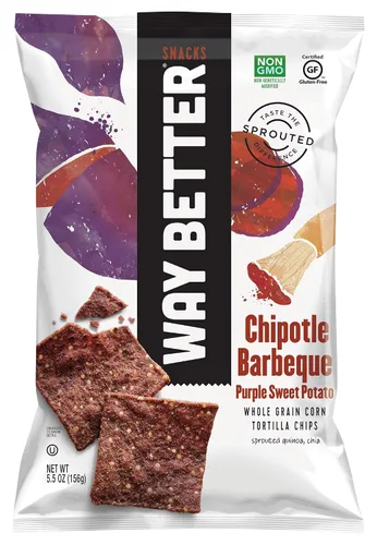Vista 10 de Way Better Snacks Chips de tortilla, batata, 5.5 onzas