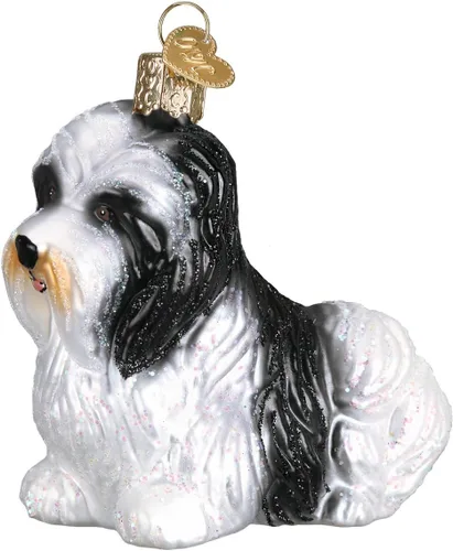 Vista 53 de Old World Christmas - Adorno de bebé blanco de un solo pieza de vidrio soplado para árbol de Navidad, decoración festiva hecha a mano, colección