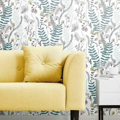 Vista 9 de RoomMates RMK11541RL Finlayson - Papel tapiz para despegar y pegar (gris, color gris)