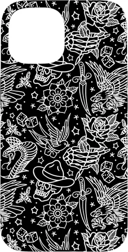 Vista 6 de Funda de arte de tatuaje tradicional americano para iPhone 17
