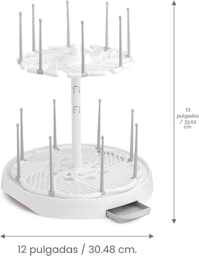 Vista 4 de Munchkin® Estante de secado de alta capacidad para biberones y accesorios, blanco