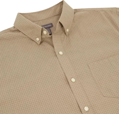 Vista 3 de Van Heusen Camisa de manga corta sin arrugas con botones para hombre