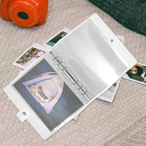 Vista 2 de NUOBESTY Álbum para fotos Álbum para fotos Álbum de fotos Libro portátil Soporte de fotos Álbumes de fotos Álbumes de fotos Álbum protector Álbum