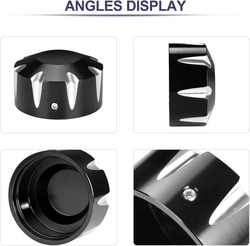 Vista 7 de Tapas de aluminio CNC para tuercas de eje delantero, tapas de cubo de rueda para Can-Am Spyder GS RS RT ST F3 todos los modelos 2018 en adelante