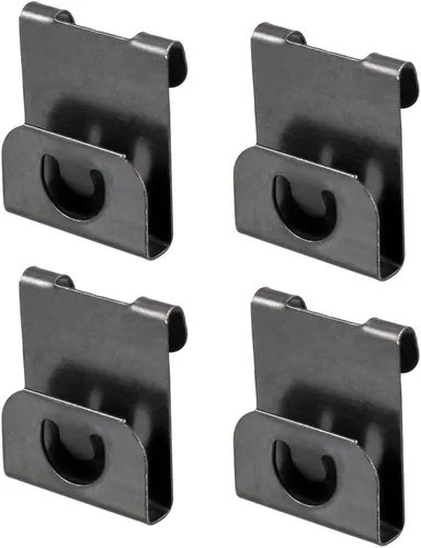 Vista 5 de uxcell Ganchos para colgar marcos de fotos, 0.014 in de grosor de metal en forma de S, clips para colgar fotos, 100