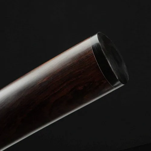 Vista 7 de Rare Boutique - Espada samurái japonesa hecha a mano de dragón dorado Tsuba, Katana real, arcilla templada, hoja afilada de acero plegado