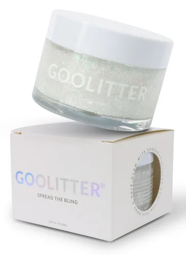 Vista 14 de Gel holográfico con purpurina blanca transparente para rostro, cuerpo y cabello [nube nevada] 2 onzas (2.0 fl oz) Grueso K-Beauty Halloween