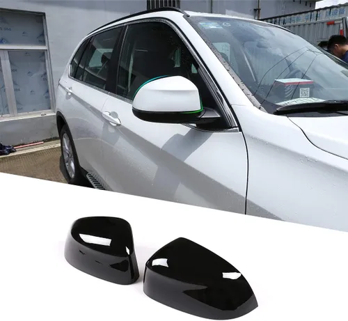 Vista 10 de Cubierta de tapa de espejo retrovisor exterior ABS para BMW X5 F15 G05 2014-2019, X7 G07 2019 (negro)