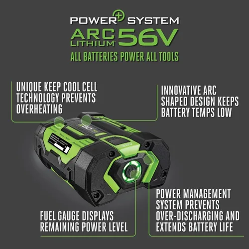 Vista 4 de EGO Power+ BA1400T Batería de 2.5Ah con indicador de combustible y set de cargador CH3200 de 320W