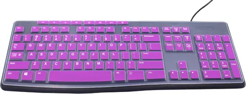 Vista 15 de Funda de teclado ultradelgada de silicona para PC de escritorio compatible con teclado inalámbrico Logitech MK295 MK275 MK270, teclado Logitech K200