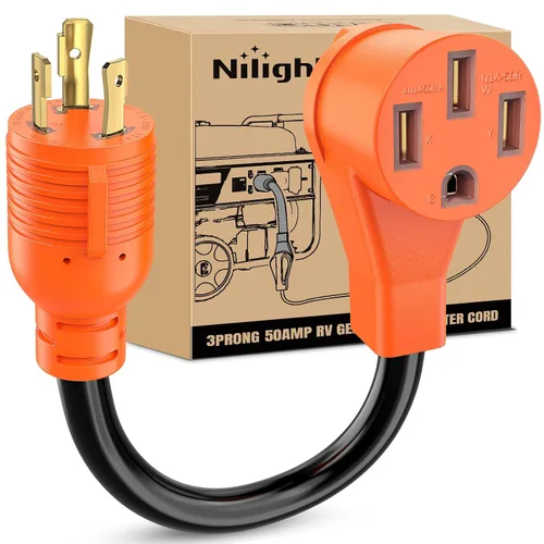 Vista 53 de Nilight Cable adaptador de secadora de 30 amperios a 30 amperios calibre 10 10-30P a 14-30R con cable de tierra