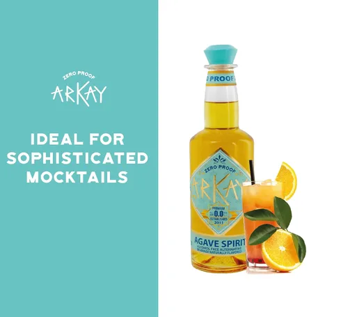 Vista 5 de ARKAY Licor de Agave Zero Proof Alternativa premium sin alcohol 33.3 fl oz (1L) Cero calorías y azúcar