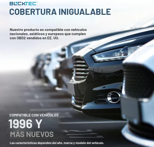 Vista 5 de BLCKTEC Herramienta de diagnóstico del escáner OBD2 Bluetooth 420 – Lector de código de vehículo para coche – Borra la luz del motor – Viene