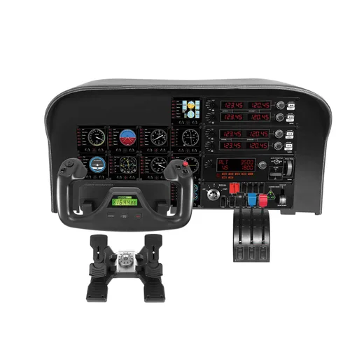 Vista 4 de Logitech 945-000030 - G Saitek Pro Flight Switch Panel (Black) (Renewed)