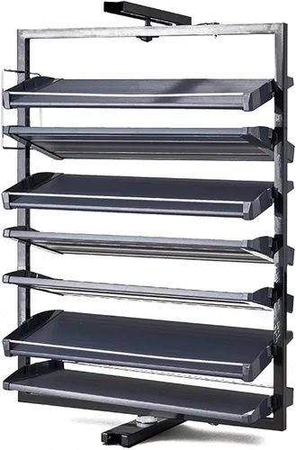 Vista 17 de Organizador de zapatos giratorio de 360° de metal para armario de zapatos, organizador vertical para armario de dormitorio pequeño, almacenamiento