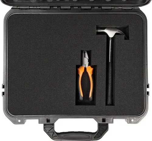 Vista 2 de Funda rígida impermeable de 17 pulgadas con inserto de espuma personalizable (interior de 14.6 x 10.2 x 6.7 pulgadas)