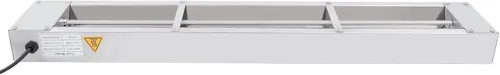 Vista 11 de Calentador de sopa de alimentos de 110 V, 4 sartenes, mesa de acero inoxidable de grado alimenticio, encimera comercial, cafetería de buffet