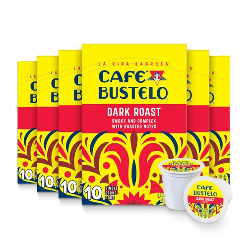 Vista 14 de Café Bustelo - Café de tostado medio, 10 cápsulas K-Cup (Paquete de 6)