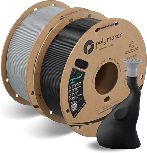 Vista 11 de Polymaker Paquete de filamentos ASA de 8.8 lbs, negro, resistente a los 4 negros.