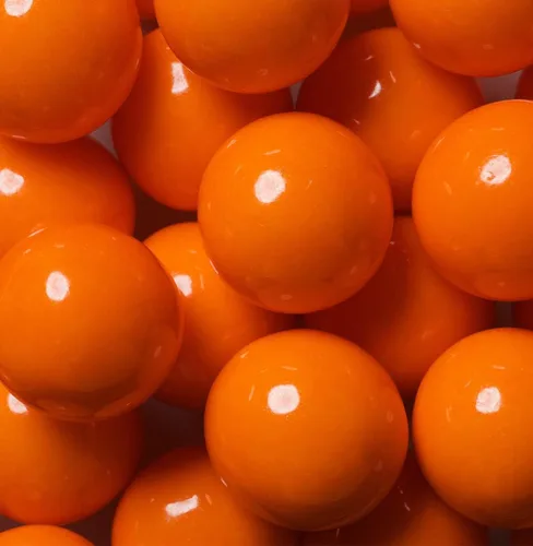 Vista 2 de Bayside Candy Bolas de chicle grandes de 1 pulgada - Colección de chicles de colores - Máquina de chicles - Bolas de chicle naranjas de 1 pulgada