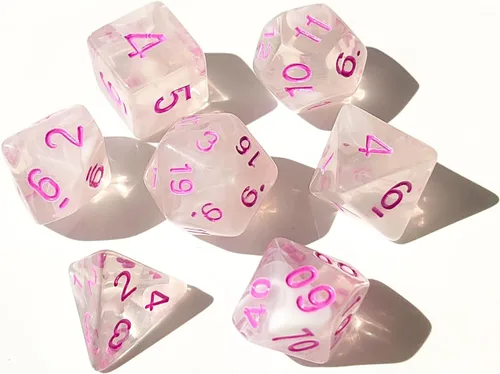 Vista 9 de Juego de Dados D&D de 7 Piezas Verde Transparente Color Mixto – Juego de Dados DND para D&D, COC, TTRPGs, Dungeons and Dragons, MTG, Accesorios