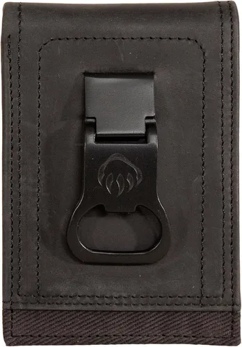 Vista 14 de WOLVERINE Men's Slim Wallet Money Clip RFID Protection ID Window Leather Canvas