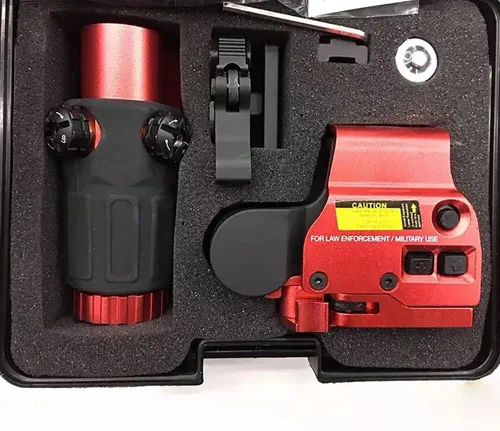 Vista 7 de 558+G33 - Mira híbrida holográfica óptica con lupa G33, mira refleja de punto verde/rojo 558 + combo de lupa G33 3X, multiplicador de liberación