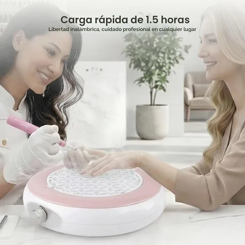 Vista 2 de Lavinda - Colector de polvo de uñas inalámbrico, 3500 RPM de velocidad