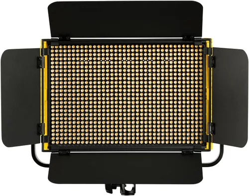 Vista 2 de Ikan Onyx (3X) 1 kit de iluminación LED ajustable de 3200K-5600K medio bicolor con baterías duales, Ethernet DMX y control remoto inalámbrico
