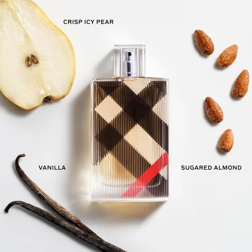Vista 4 de Burberry Brit Eau De Parfum – Perfume floral para mujer – Con notas de pera helada, almendra azucarada y vainilla – Perfumes de lujo para mujeres