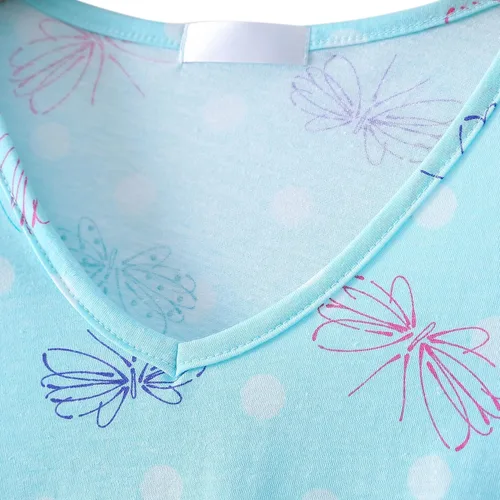 Vista 2 de Conjuntos de pijama para mujer, conjunto de pijama capri para mujer, conjunto de ropa de dormir de talla grande con pantalones capri, conjuntos