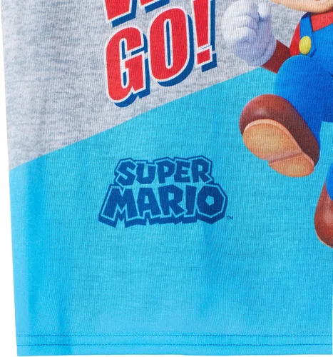 Vista 4 de SUPER MARIO Pijamas para niños Conjuntos de ropa de dormir de 4 piezas para niños, camisas de dormir y pantalones de pijama para niños grandes