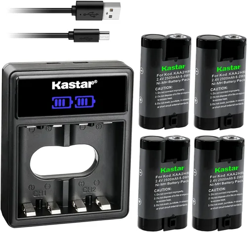 Vista 10 de Kastar Paquete de 1 batería KAA2HR y cargador USB dual LCD de repuesto para Kodak EasyShare DX6340, DX6440, DX6445, Z1275, Z1285, Z650, Z650 ZOOM