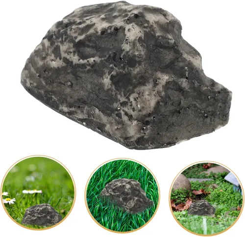 Vista 4 de Caja de llaves discreta de almacenamiento de llaves de piedra para ocultar llaves al aire libre segura y elegante
