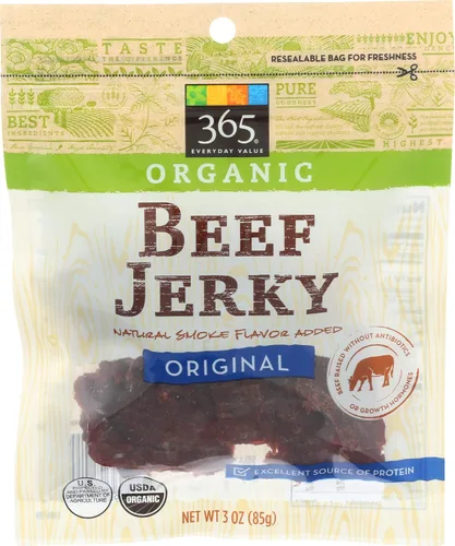 Vista 5 de 365 by Whole Foods Market, Carne Seca de Res Orgánica Original, 3 Onzas