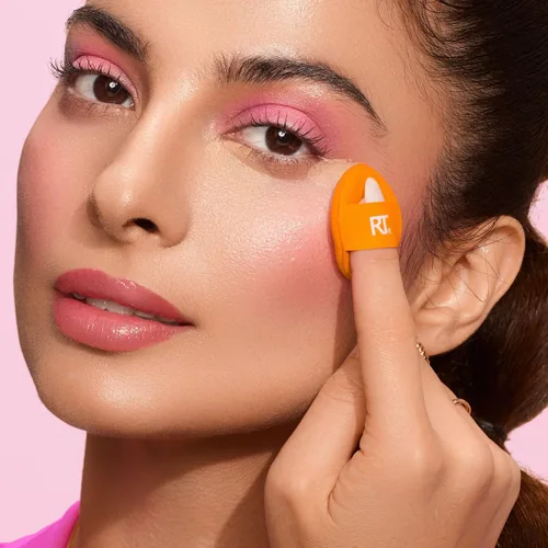 Vista 6 de Real Techniques Mini Miracle Concealer Puff Trio, pequeña esponja de maquillaje para base líquida y crema y corrector, ocultación específica, apto