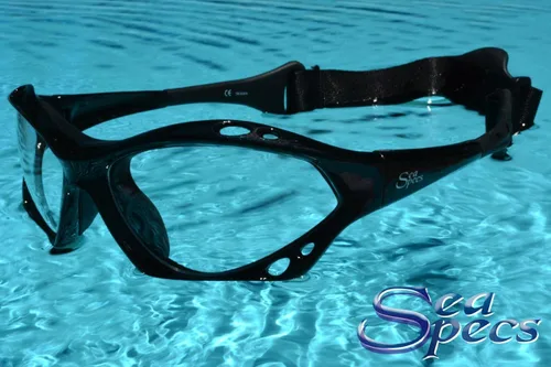 Vista 2 de SeaSpecs Gafas de sol polarizadas flotantes clásicas con correa para deportes extremos, protección 100% UVA y UVB