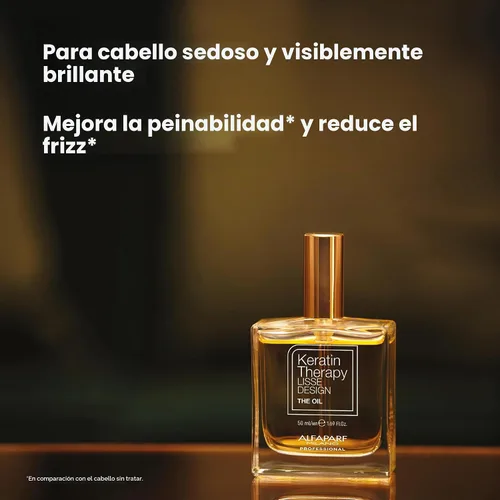 Vista 6 de ALFAPARF MILANO Lisse Design Aceite de queratina para cabello encrespado