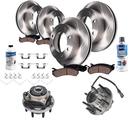 Vista 24 de Detroit Axle - Rotores de freno para Jeep Compass 2015-2022 Renegade 2016-2022 Fiat 500X 2016-2022, 2018, 2019, 2020, 2021. Reemplazo de rotores