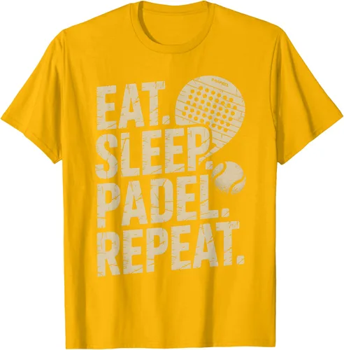 Vista 89 de Camiseta Eat Sleep Padel Repeat Padel Jugador de Tenis