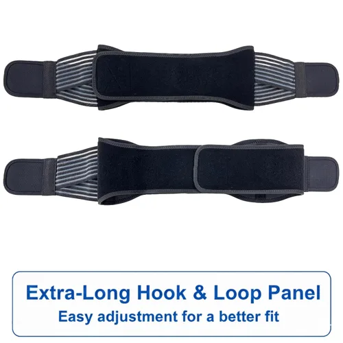 Vista 6 de SI Joint Belt para hombres – Cinturón fuerte de apoyo pélvico y de cadera con correas laterales ampliadas – Alivio del dolor sacroilíaco
