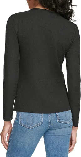 Vista 4 de Calvin Klein Tejido cruzado de manga larga para mujer
